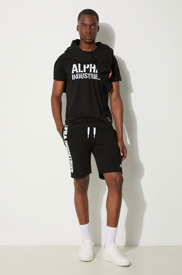 Šortky Alpha Industries Big Letters Shorts Čierna | 126344.03, 1
