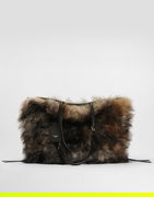 Dolce & Gabbana Atene Fur Shopping Tote Bag