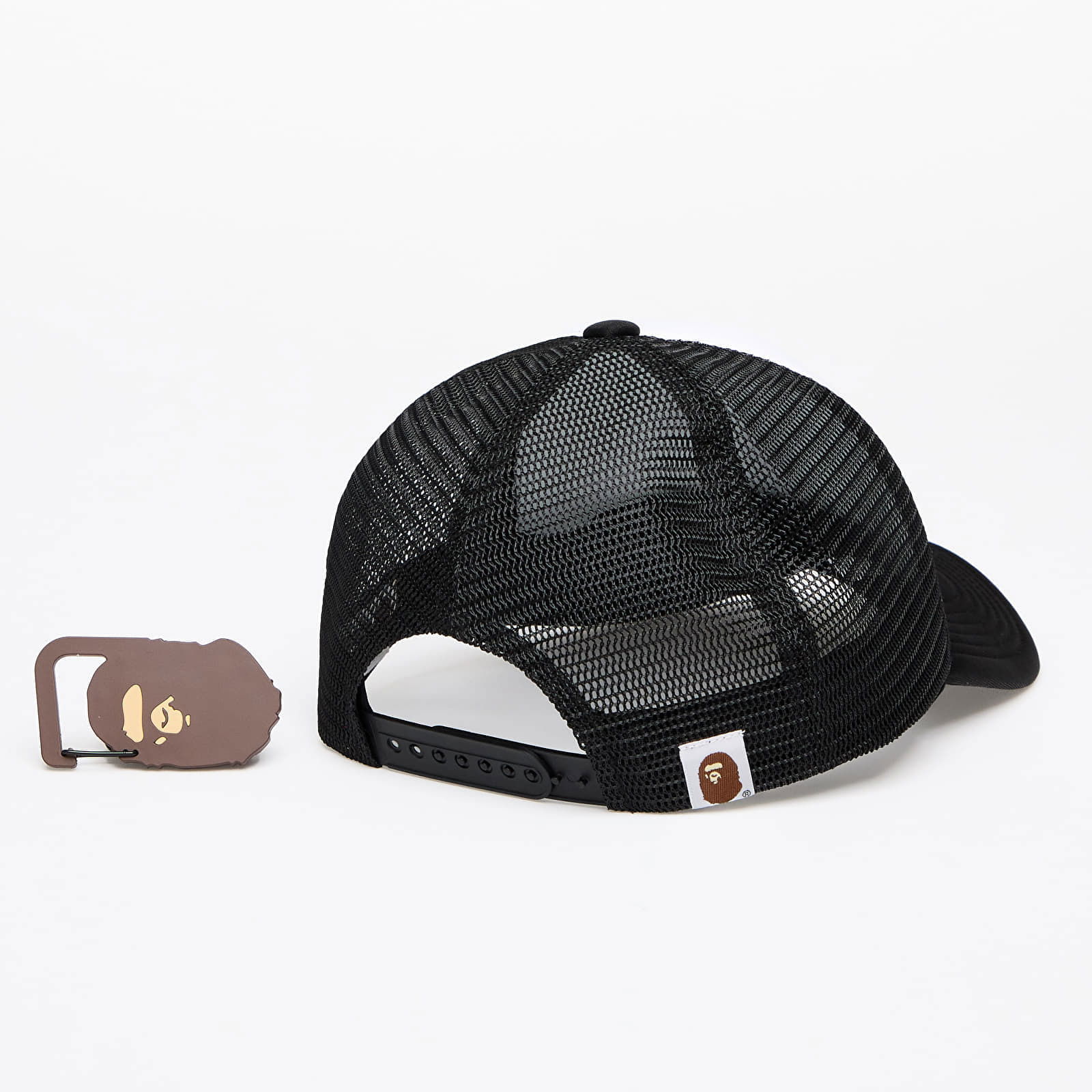 A BATHING APE College Mesh Cap Black