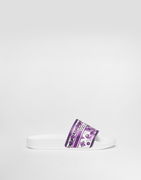 Dolce & Gabbana Majolica-print Calfskin Slippers
