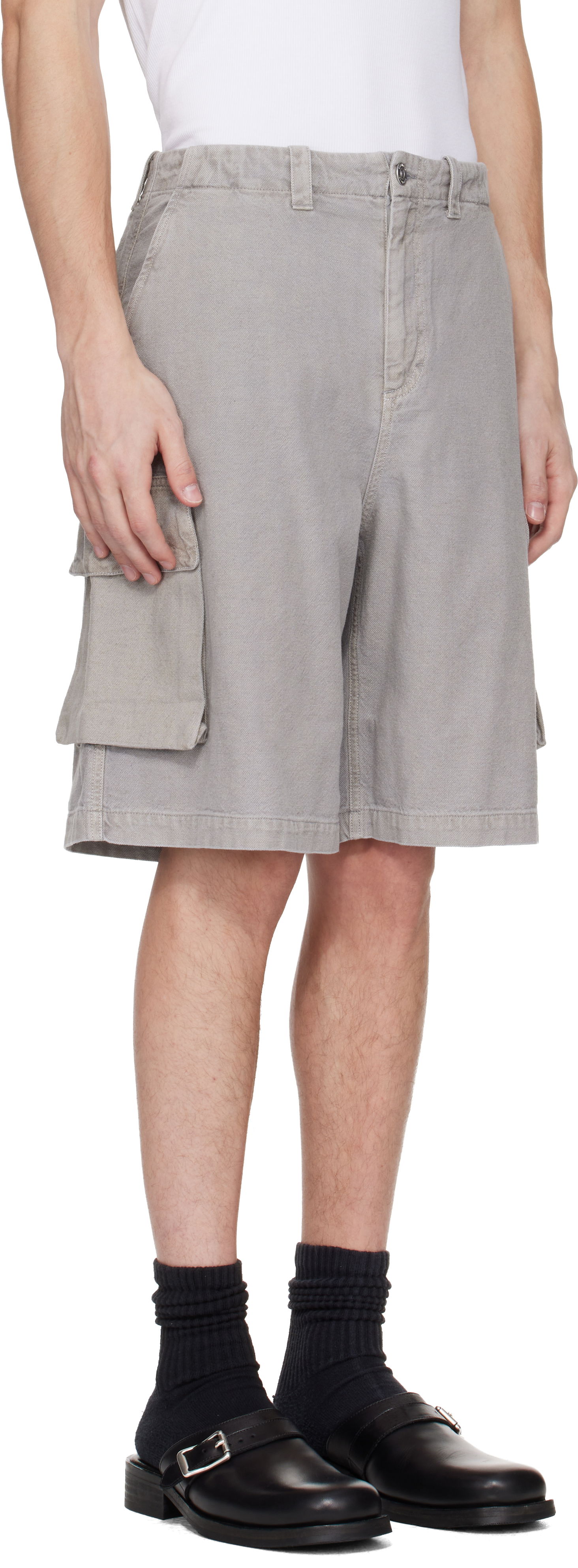 Šortky OUR LEGACY Our Legacy Mount Cargo Shorts Šedá | M2254MSS, 1