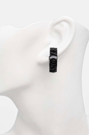Náušnice Maison Margiela MM6 Number Hoop Earrings Čierna | SM7VG0070.P6686, 1