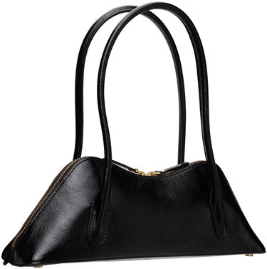 Tote bag Blumarine Black Leather Top Handle Bag With Logo Accent Čierna | A4HHW055A, 2