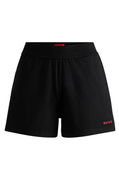 HUGO Relaxed-Fit Stretch Jersey Shorts with Logo