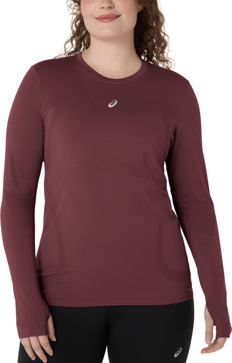 Tričko Asics Asics Road Seamless Long Sleeve Top Vínová | 2012d290-600, 0
