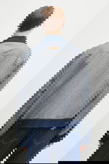 Bunda Maison Margiela Denim Jacket with Contrast Stitching Modrá | SH0AM0038, 2