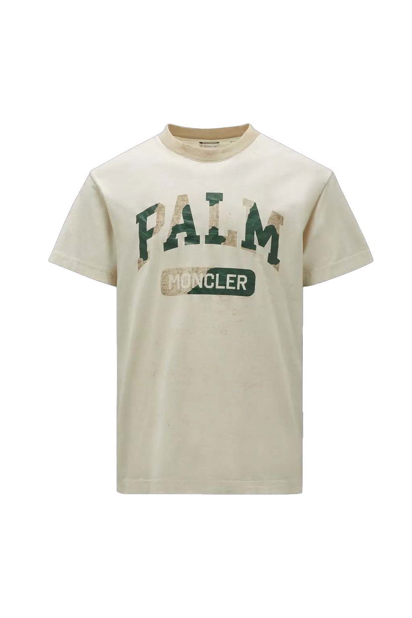 Tričko Moncler Palm Angels x Logo T-Shirt Biela | I209L8C00002M3637032 & PMAA098T24JER0010155