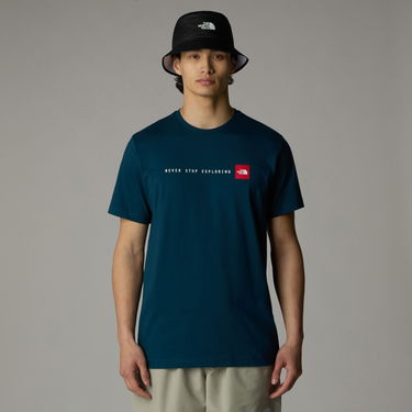 Tričko The North Face Never Stop Exploring T-Shirt Short Sleeve Modrá | NF0A87NS1NO1, 3