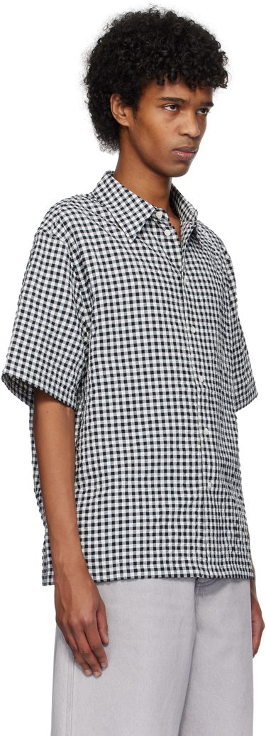 Košeľa Marni Marni Gingham Seersucker Shirt Čierna | CUMU0331S0 UTN929, 1