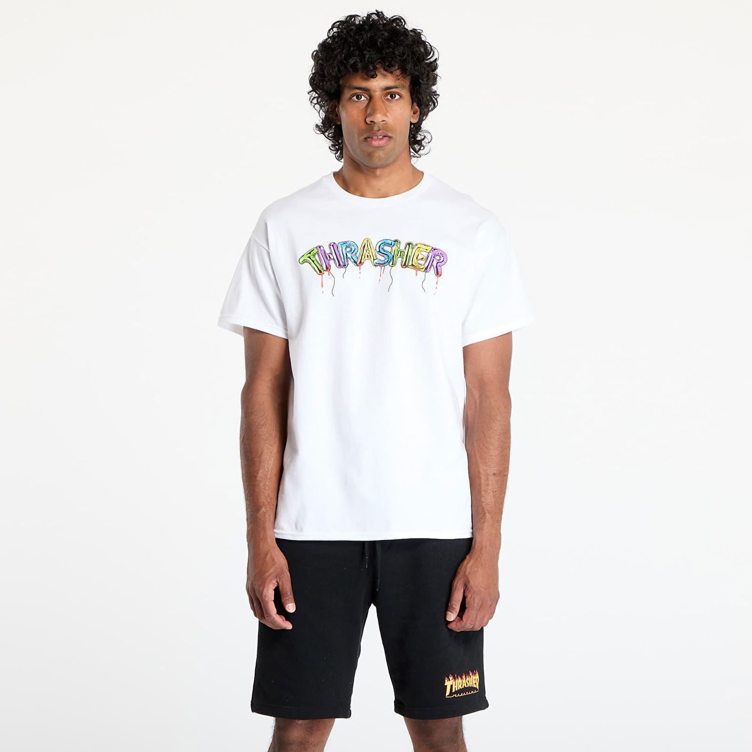 Tričko Thrasher Thrasher Balloons T-Shirt Biela | 145696, 0