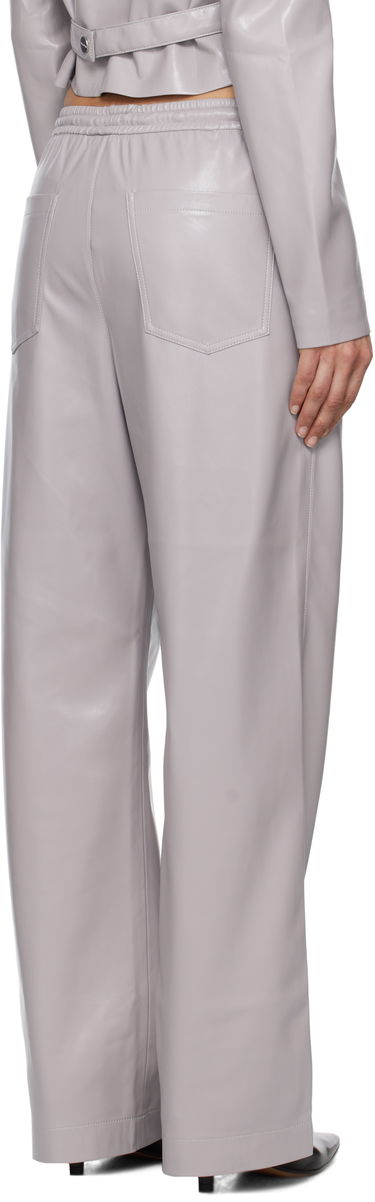 Nohavice Nanushka Nanushka Calie Faux Leather Trousers Šedá | NW25RSPA06492, 2