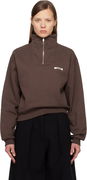 'Le Camionneur Gros Grain' Quarter-Zip High-Neck Sweatshirt