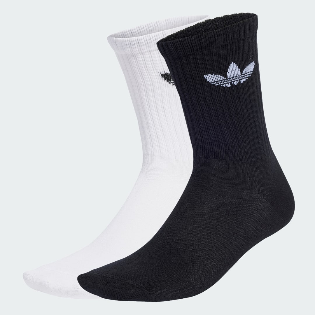 Ponožky adidas Performance Ribbed Crew Socks 2 Pairs Čierna | JX5211, 0