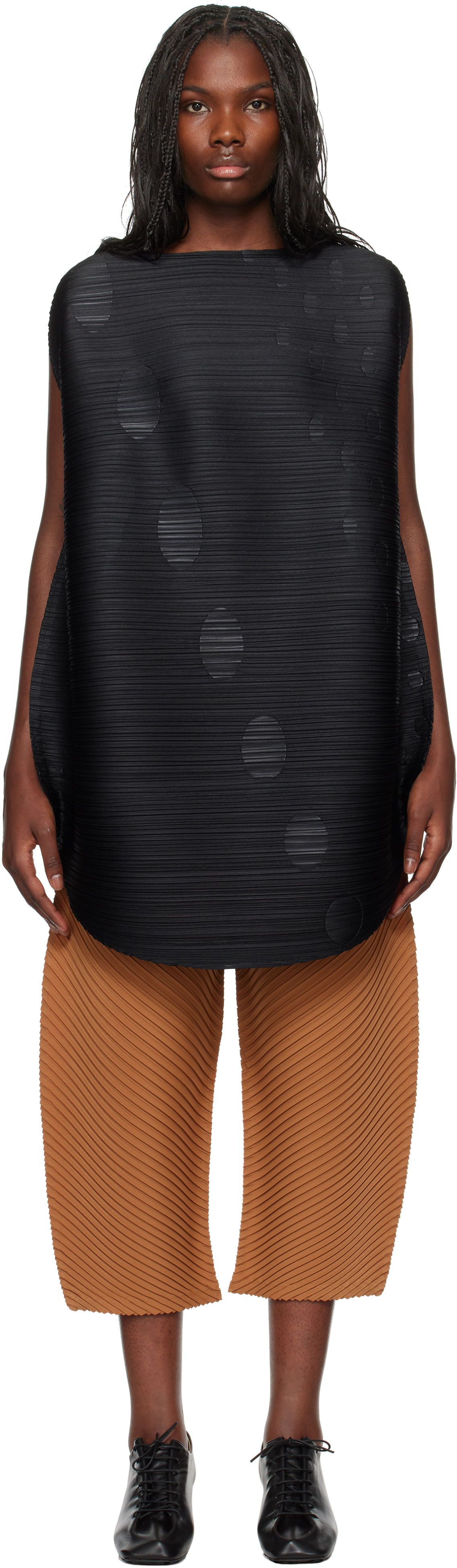 Šaty Pleats Please Issey Miyake Orbit Minidress Čierna | PP48JT501, 0