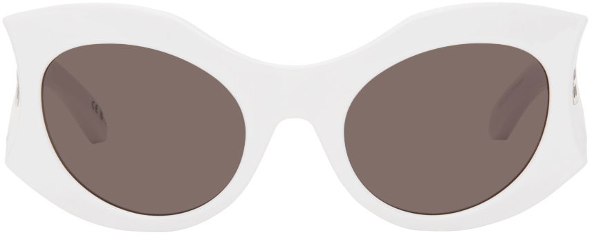Slnečné okuliare Balenciaga Hourglass Round Biela | BB0256S, 0