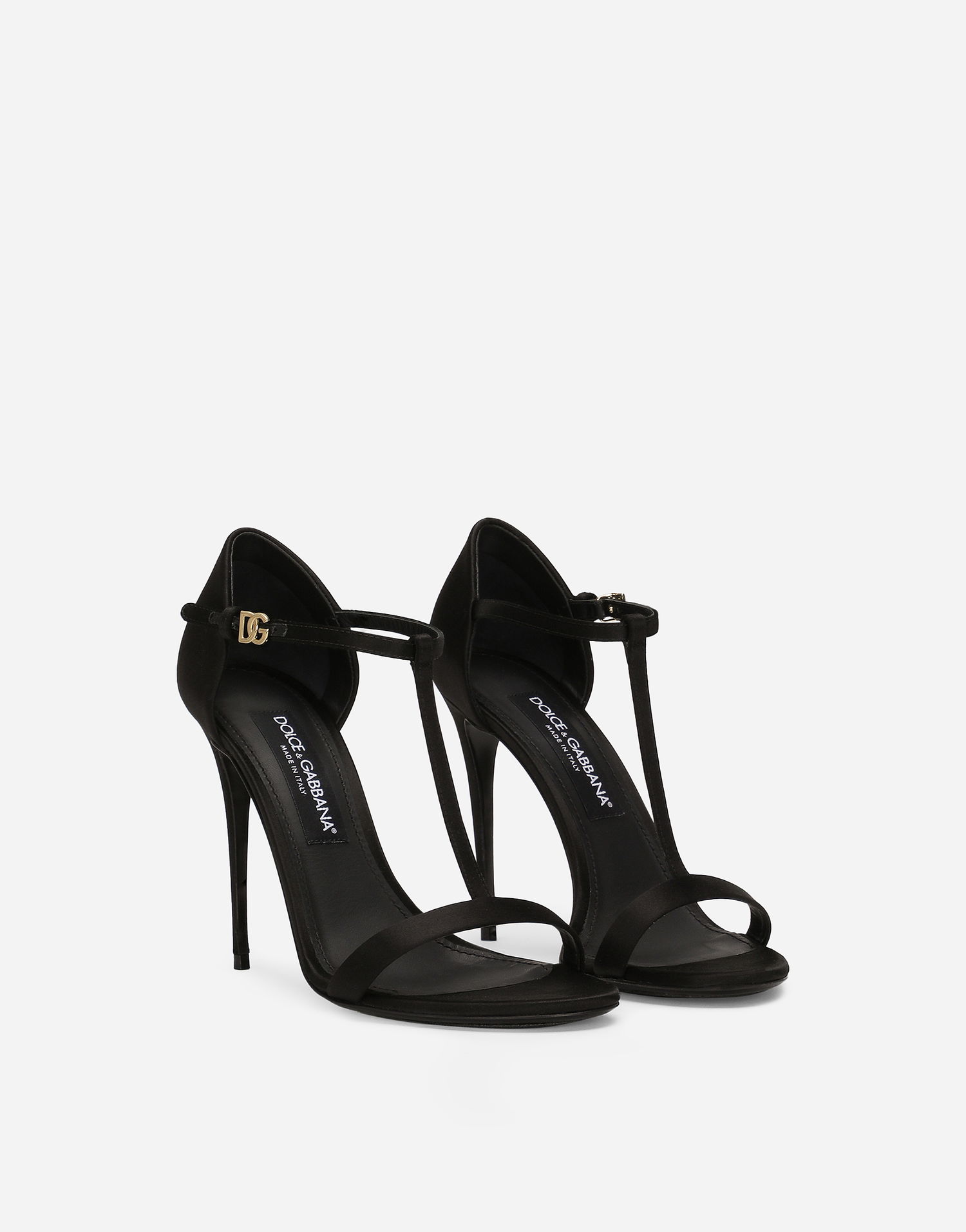 Tenisky a topánky Dolce & Gabbana Satin T-bar Sandals Čierna | CR1766A763080999, 1