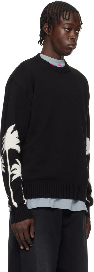 Sveter Palm Angels Palms Knit Sweater Čierna | PMHE081S25KNI0011003, 1