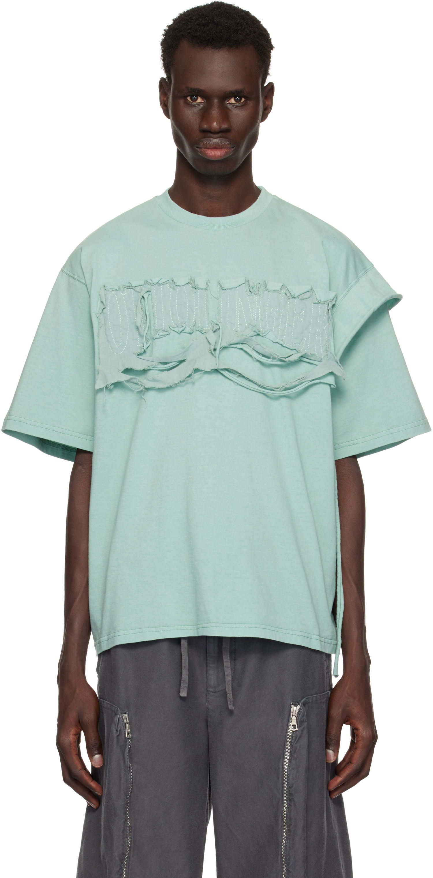 Tričko Ottolinger Ottolinger Distressed Oversized T-Shirt Zelené | 115-102315-01, 0