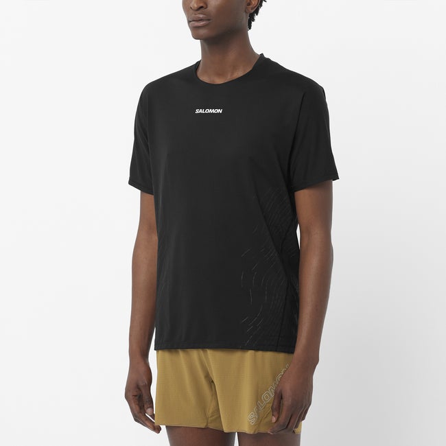 Tričko Salomon Sense Aero Graphic T-Shirt Čierna | LC2699800