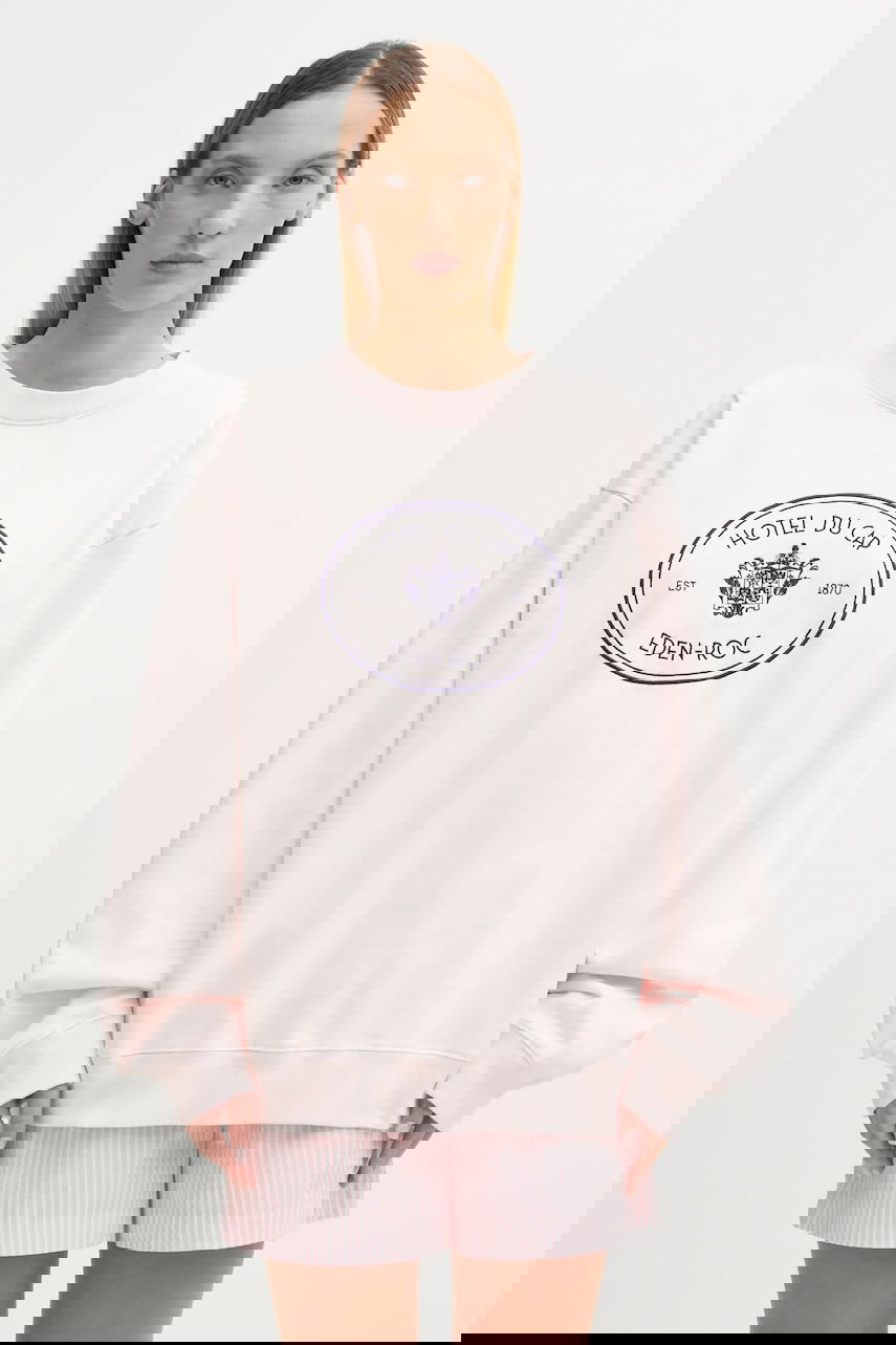 Mikina Sporty & Rich Eden Crest Embroidered Sweatshirt Ružová | ST07160621P140, 0