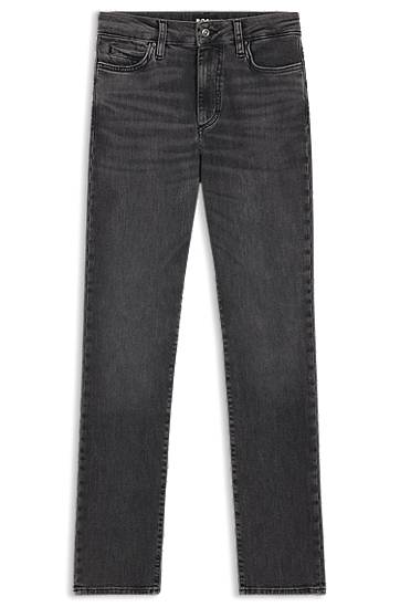 Džínsy BOSS Slim-Fit Performance-Stretch Jeans Šedá | 50545012, 0