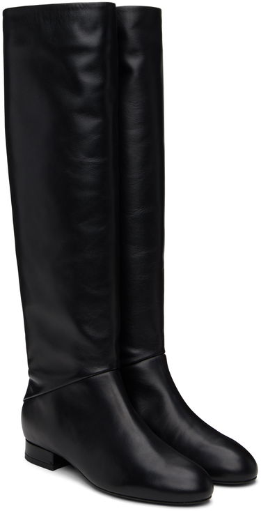Oblečenie BY FAR BY FAR Felix Nappa Leather Knee-High Boots Čierna | MWFBO064CL013BK001PL, 3