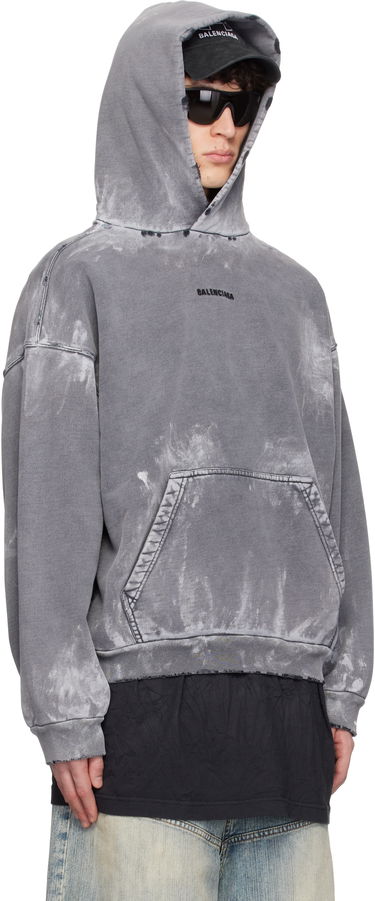 Mikina Balenciaga Balenciaga Medium Fit Hoodie Šedá | 767877TRVI9, 1