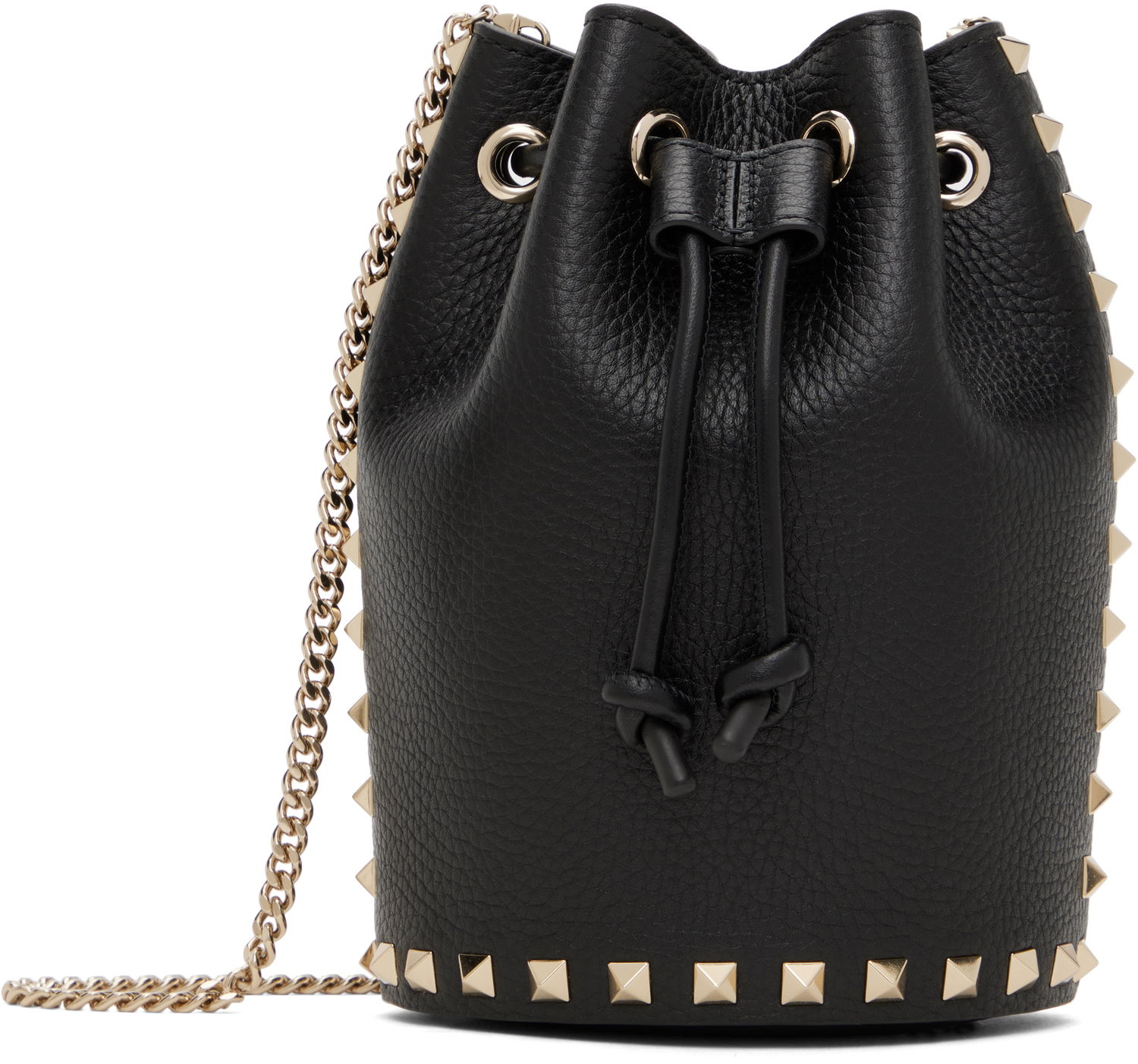 Kabelka Valentino Valentino Garavani Mini Rockstud Drawstring Bag Čierna | 6W2P0AI4VSH, 0