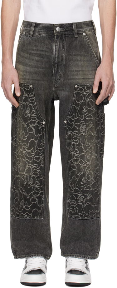Džínsy BAPE Camo Patch Relaxed Fit Jeans Čierna | 001DPK801306M, 0