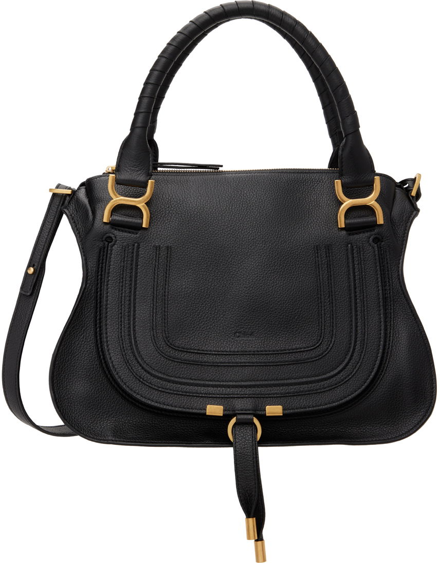 Kabelka CHLOÉ Chloé Marcie Medium Satchel Čierna | CHC21AS660F01, 0