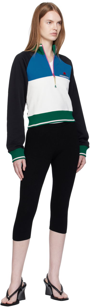 Mikina Casablanca Casablanca Colorblock Quarter-Zip Sweatshirt Rôznofarebný | WPF25-JTP-328-01, 3