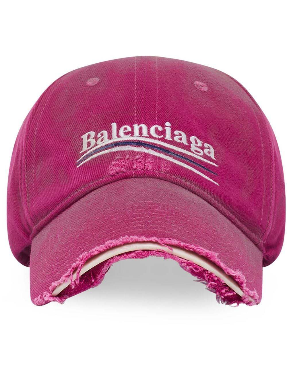 Šiltovka Balenciaga Political Campaign Distressed Cap Pink Ružová | 673320410b20517, 0