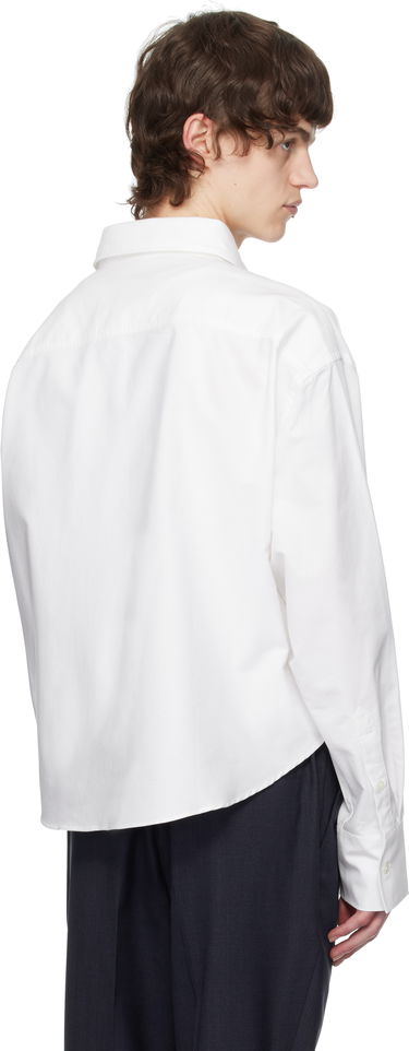 Košeľa AMI AMI Paris Cropped Oversized Shirt Biela | USH123.CO0031, 2