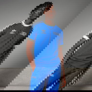 Tričko adidas Performance Italy Adicolor Classics 3-Stripes Modrá | IU2123, 1