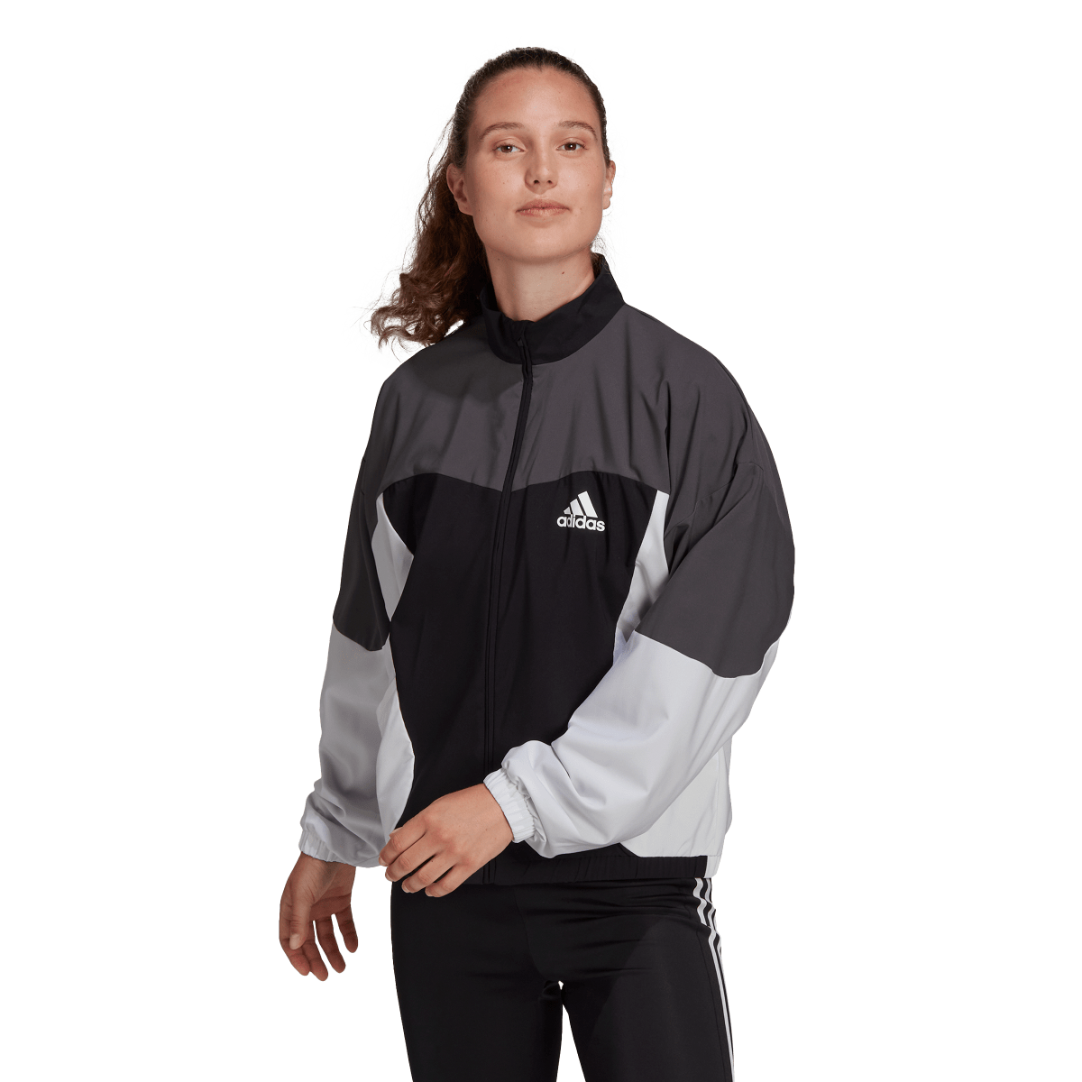 Mikina adidas Originals Colorblock Woven Track Jacket Šedá | HD6819, 0