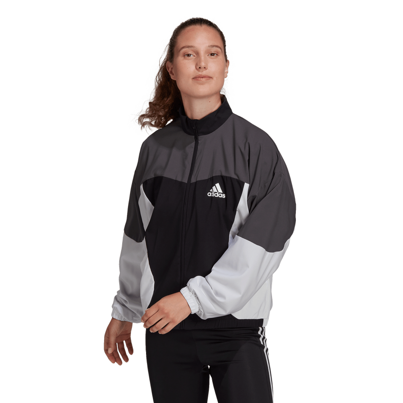 Mikina adidas Originals Colorblock Woven Track Jacket Šedá | HD6819