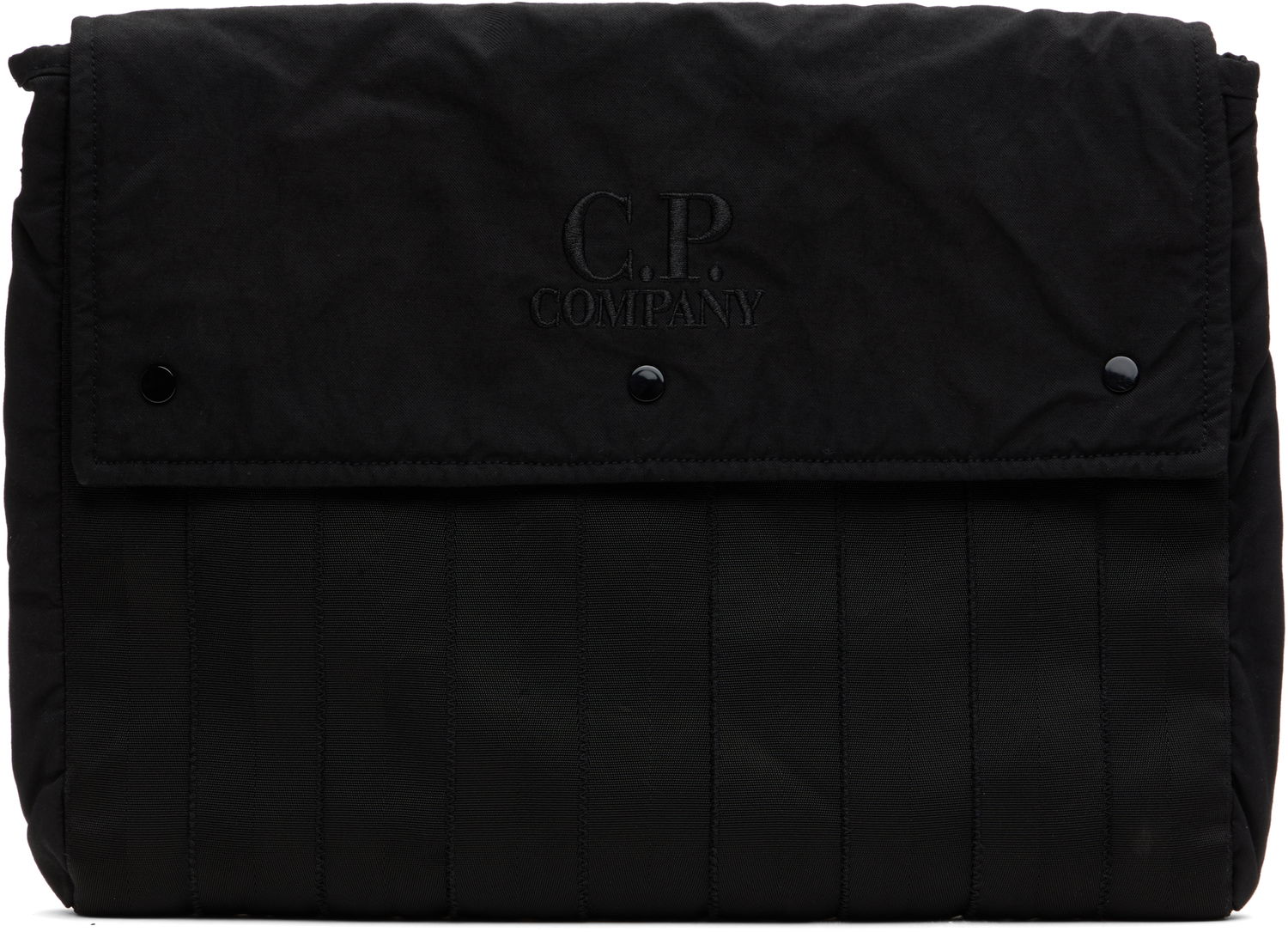 Taška cez rameno C.P. Company C.P. Company Herringbone Logo Messenger Bag Čierna | 18CMAC055A-005349G, 0