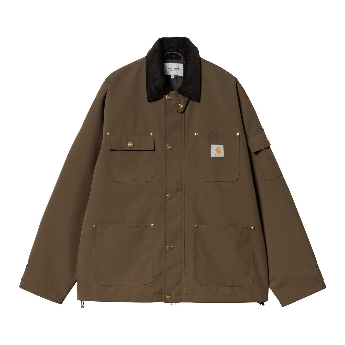 Bunda Carhartt WIP Corduroy Collar Chore Coat Zelené | I034424_19, 0