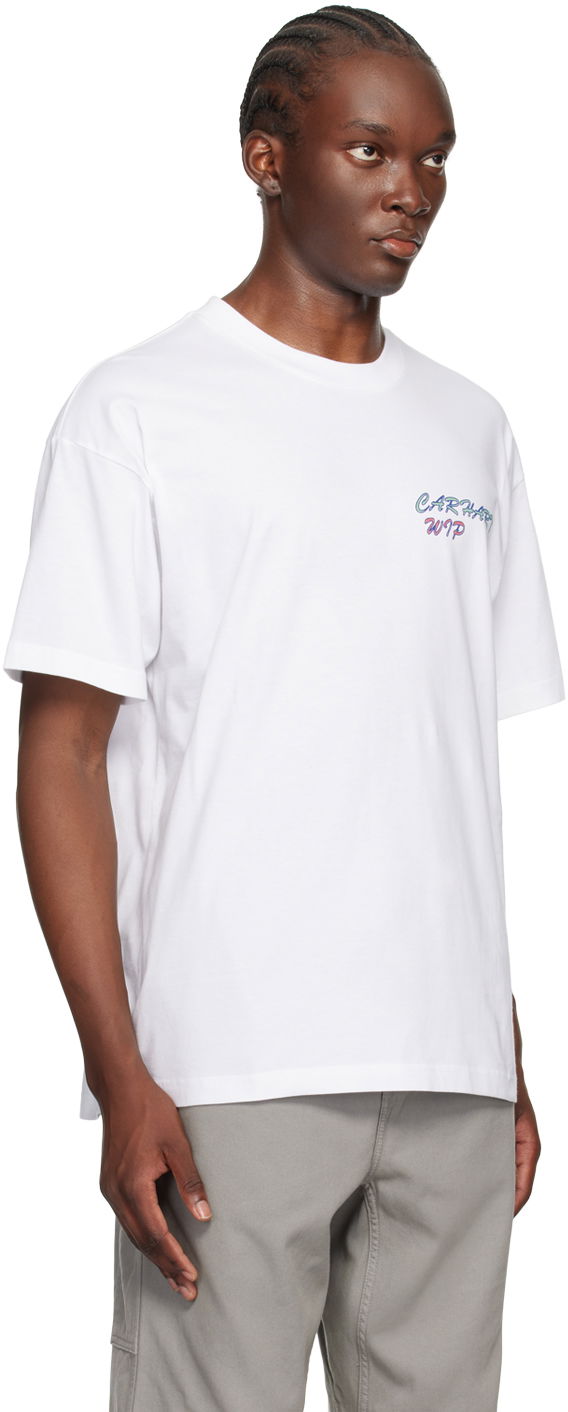 Tričko Carhartt WIP Gelato Logo-Print T-Shirt Biela | I033668, 1