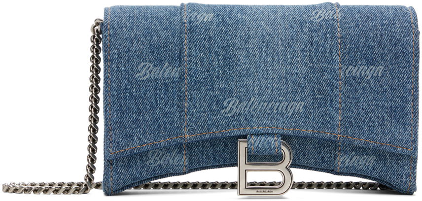 Blue Hourglass Wallet On Chain Bag