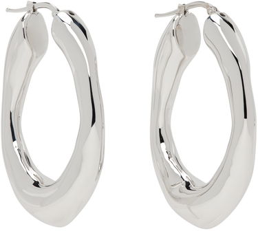 Náušnice Jil Sander Hoop Earrings "Silver" Metalická | J11VG0082_P4877, 1