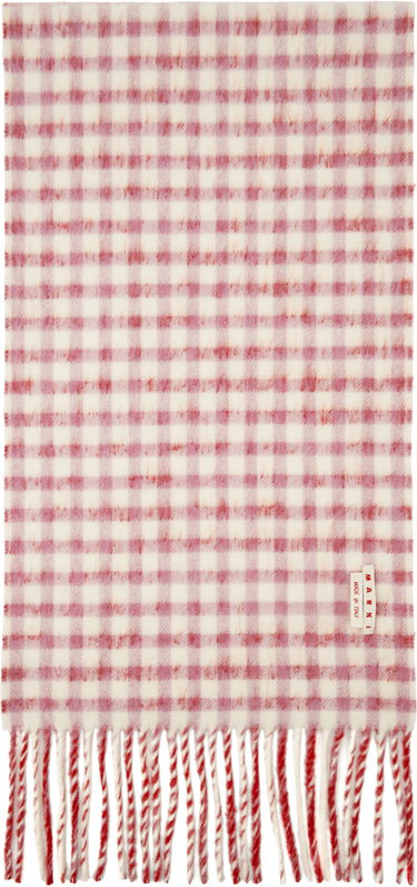 Šál Marni Marni Double Check Mohair Scarf Červená | SCMC0133Y0 UAW045, 1