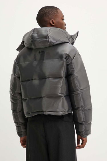 Prešívaná bunda HELIOT EMIL Hooded Down Puffer Jacket Šedá | HE.M.02.055.P03.ME10, 2