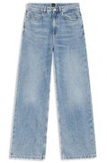 Wide-leg regular-fit denim jeans