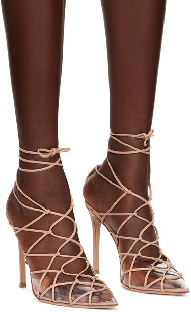 Tenisky a topánky Gianvito Rossi Miria Lace-Up Heels Béžová | G95386.15RIC.PLN, 3