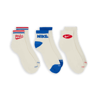 Ponožky Nike Everyday Plus Quarter Socks (3 Pairs) Biela | HJ9340-901, 4