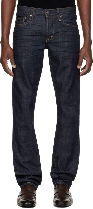 Džínsy Tom Ford Tom Ford Selvedge Standard Fit Jeans Modrá | DPH001-DMC034S24, 0