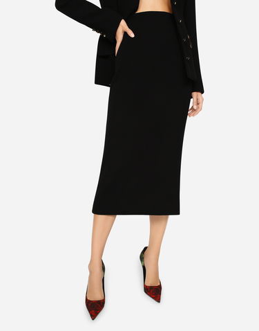 Sukňa Dolce & Gabbana Dolce & Gabbana Virgin Wool Pencil Skirt Čierna | F4BZBTGDCL2N0000, 3