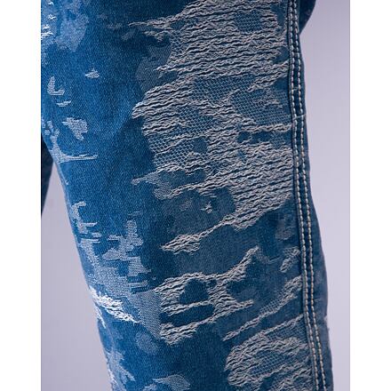 Džínsy Karl Kani Karl Kani Og K Distress Camo Five Pocket Denim Pants W30 Modrá | KK-60000106, 1