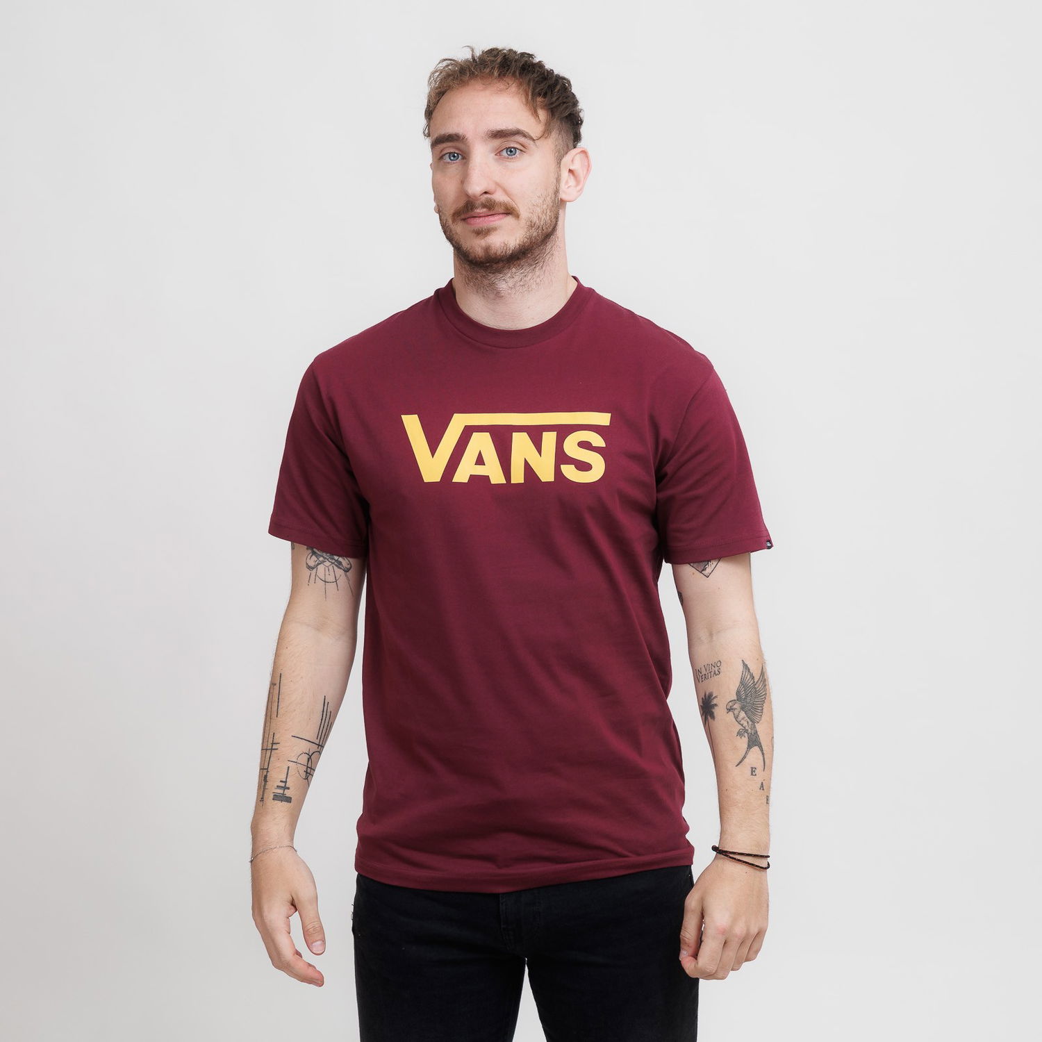 Tričko Vans Classic T-Shirt Vínová | VN000GGGEAY1, 0